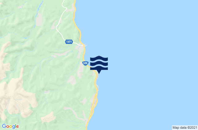 Mapa de mareas Rubeshibetsu Saki, Japan
