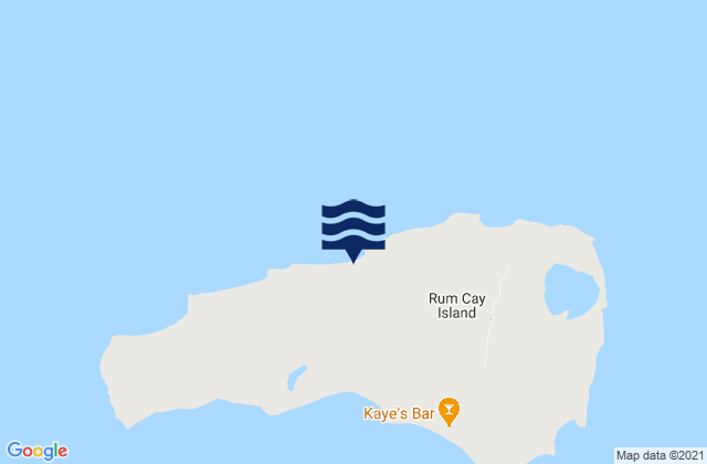 Mapa de mareas Rum Cay, Bahamas