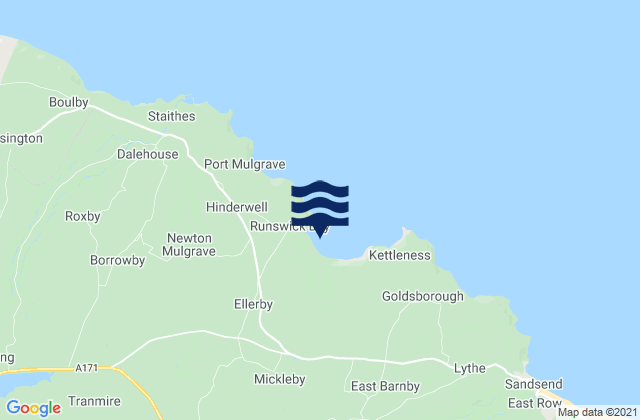 Mapa de mareas Runswick Bay, United Kingdom