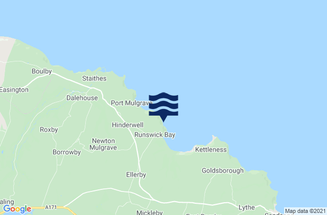Mapa de mareas Runswick Bay, United Kingdom
