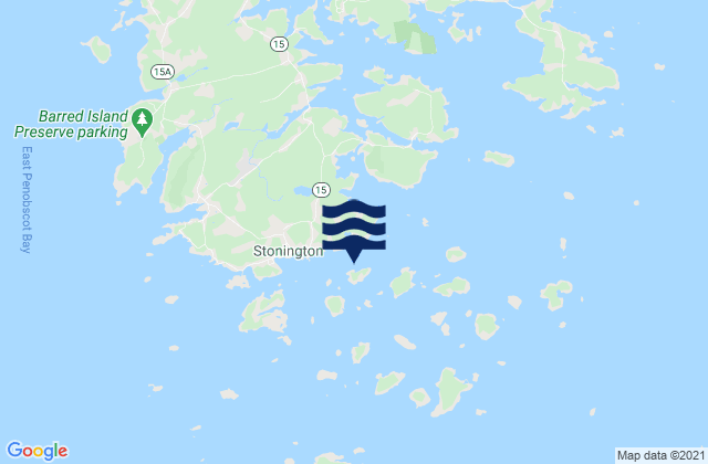 Mapa de mareas Russ Island N of Deer Island Thorofare, United States
