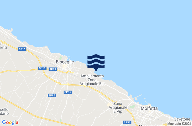 Mapa de mareas Ruvo di Puglia, Italy