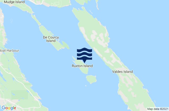 Mapa de mareas Ruxton Island, Canada