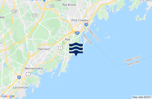 Mapa de mareas Rye Beach, United States