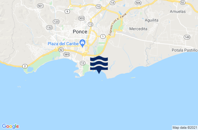 Mapa de mareas Sabanetas Barrio, Puerto Rico