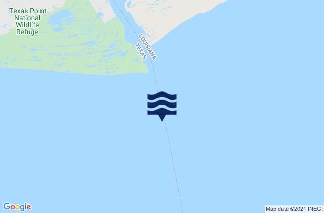 Mapa de mareas Sabine Pass (jetty), United States