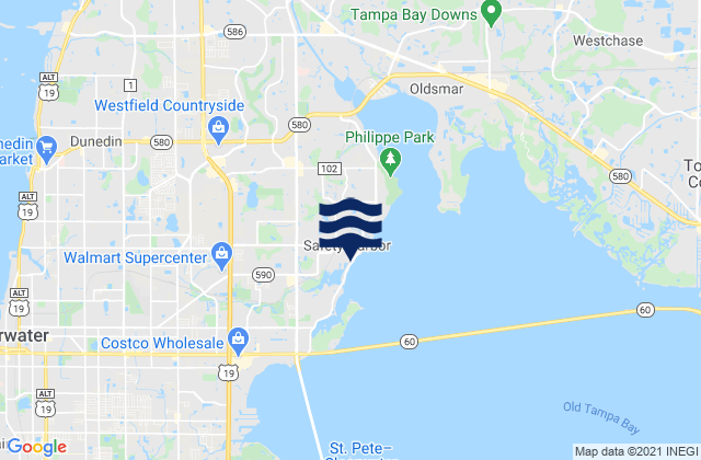 Mapa de mareas Safety Harbor, United States