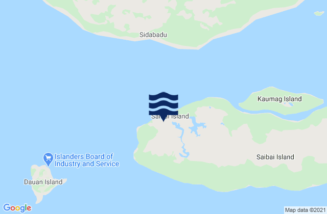 Mapa de mareas Saibai Island, Papua New Guinea