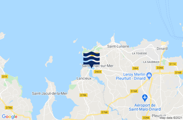 Mapa de mareas Saint-Briac-sur-Mer, France