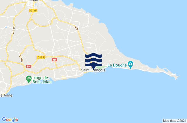 Mapa de mareas Saint-François, Guadeloupe