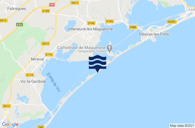 Mapa de mareas Saint-Jean-de-Védas, France