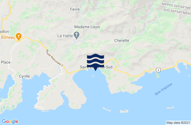 Mapa de mareas Saint-Louis du Sud, Haiti