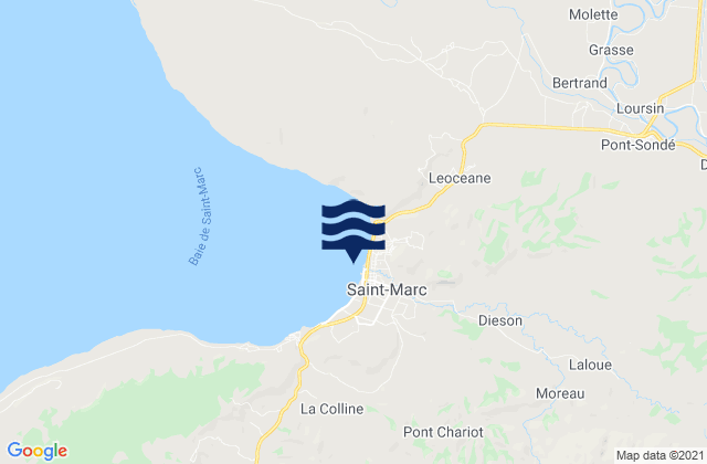 Mapa de mareas Saint-Marc, Haiti