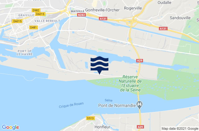 Mapa de mareas Saint-Martin-du-Manoir, France