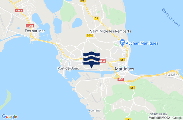 Mapa de mareas Saint-Mitre-les-Remparts, France