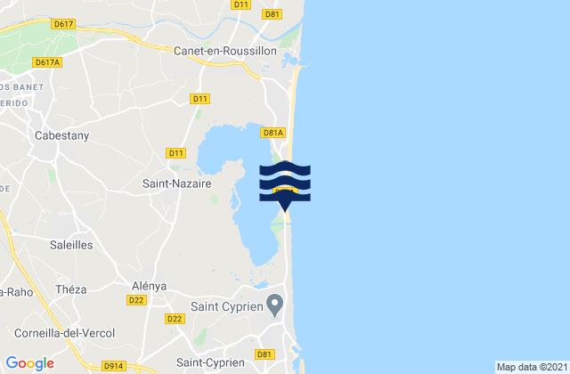 Mapa de mareas Saint-Nazaire, France