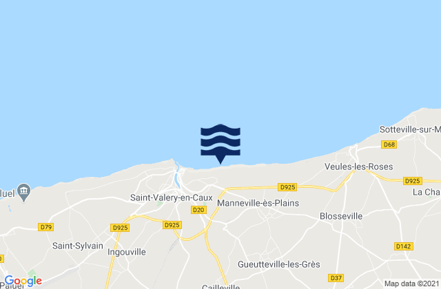 Mapa de mareas Saint-Valery-en-Caux, France