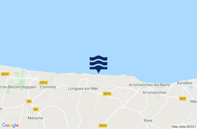 Mapa de mareas Saint-Vigor-le-Grand, France
