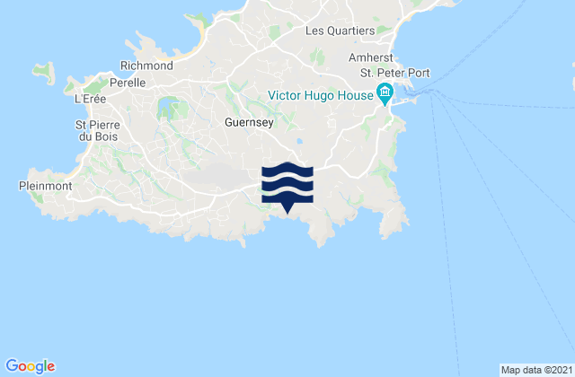 Mapa de mareas Saint Andrew, Guernsey