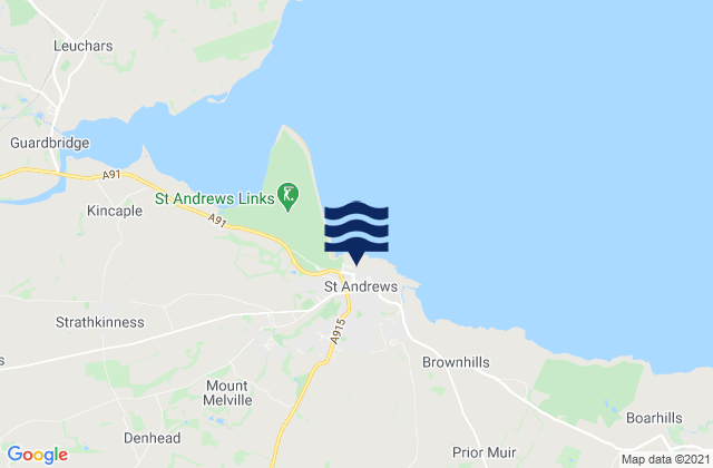Mapa de mareas Saint Andrews, United Kingdom