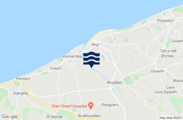 Mapa de mareas Saint Asaph, United Kingdom