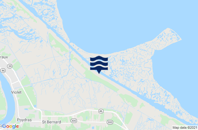 Mapa de mareas Saint Bernard Parish, United States