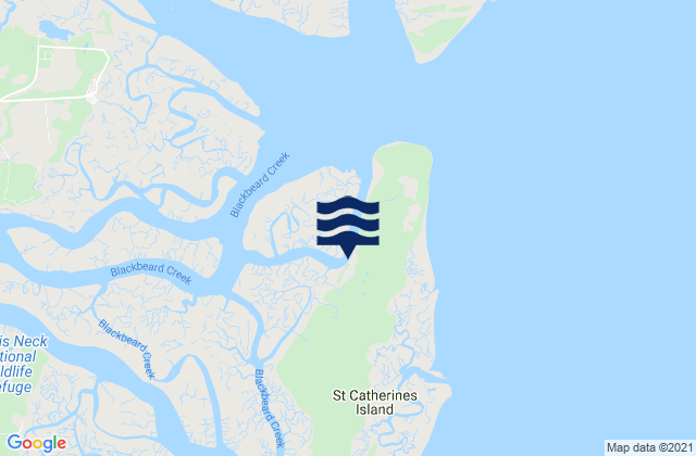 Mapa de mareas Saint Catherines Island, United States