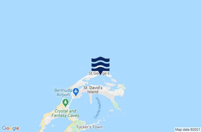 Mapa de mareas Saint George, Bermuda