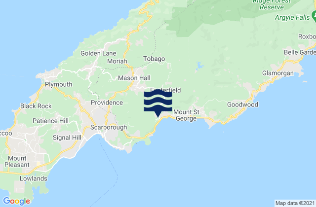 Mapa de mareas Saint George, Trinidad and Tobago