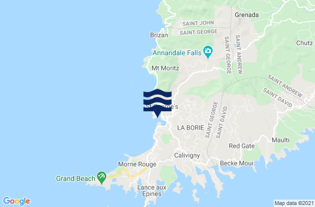 Mapa de mareas Saint George's Harbour, Trinidad and Tobago