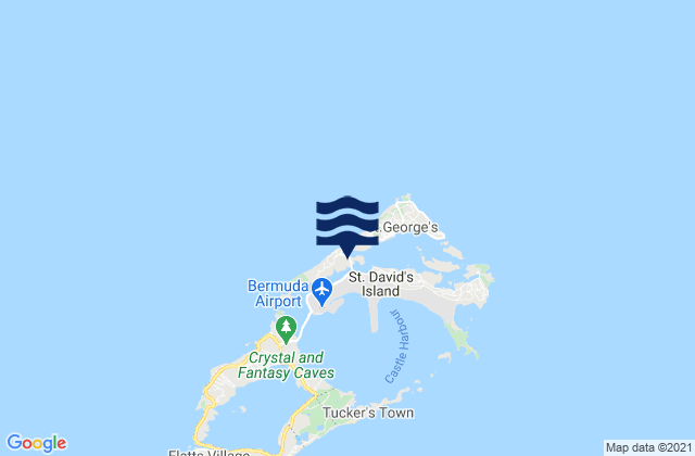 Mapa de mareas Saint George’s Parish, Bermuda