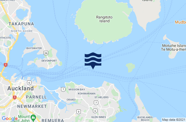 Mapa de mareas Saint Heliers Bay, New Zealand