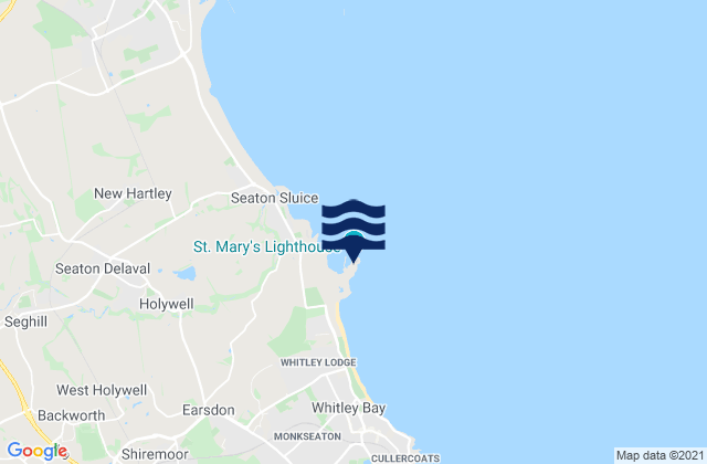Mapa de mareas Saint Mary’s Island Lighthouse, United Kingdom