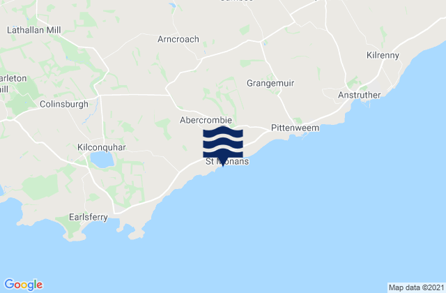 Mapa de mareas Saint Monans, United Kingdom