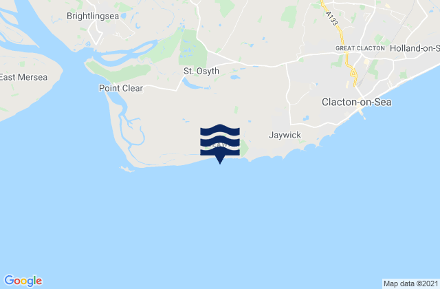 Mapa de mareas Saint Osyth, United Kingdom