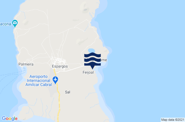 Mapa de mareas Sal Municipality, Cabo Verde