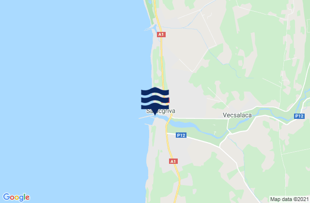 Mapa de mareas Salacgrīvas Novads, Latvia