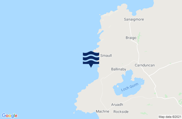 Mapa de mareas Saligo Bay, United Kingdom