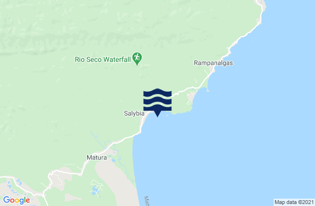 Mapa de mareas Saline Bay, Trinidad and Tobago