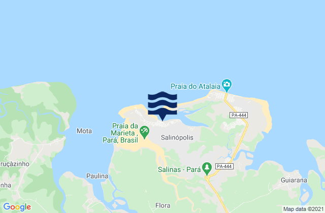 Mapa de mareas Salinópolis, Brazil
