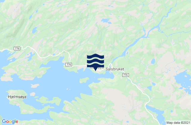 Mapa de mareas Salsbruket, Norway