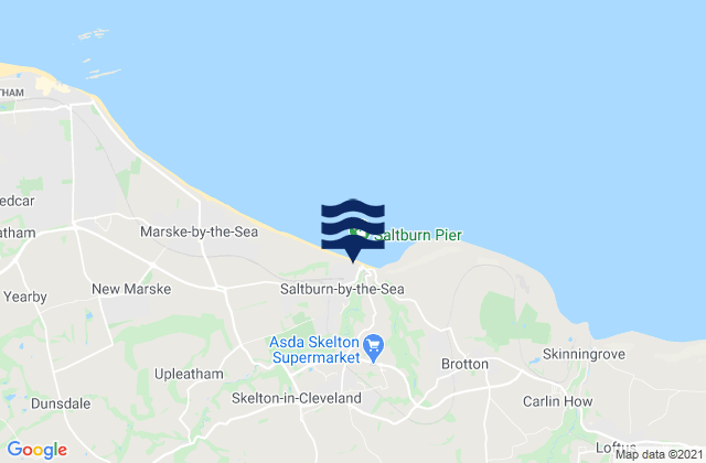 Mapa de mareas Saltburn-by-the-Sea, United Kingdom