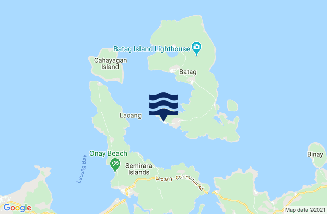 Mapa de mareas Salvacion, Philippines