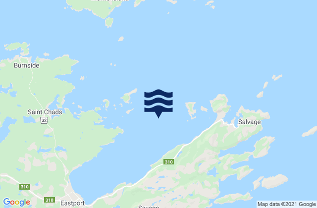 Mapa de mareas Salvage Harbour, Canada