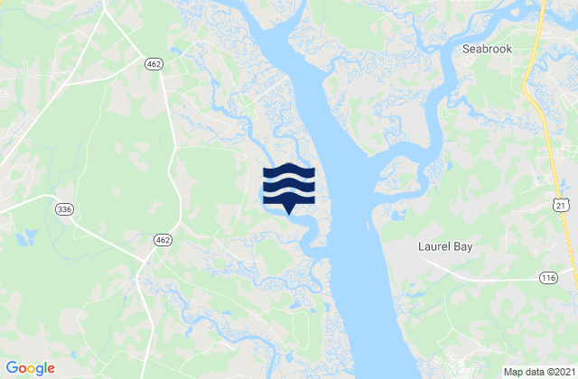 Mapa de mareas Salvesbarg Landing West Branch Boyds Creek, United States