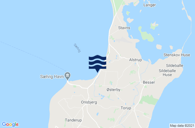 Mapa de mareas Samsø Kommune, Denmark