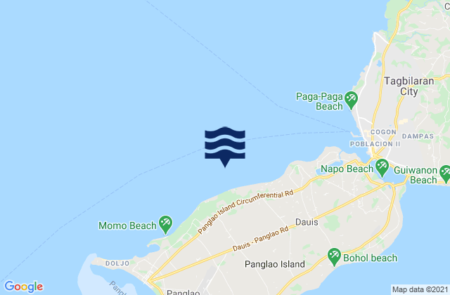 Mapa de mareas San Agustin, Philippines