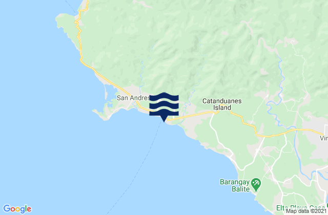 Mapa de mareas San Andres, Philippines