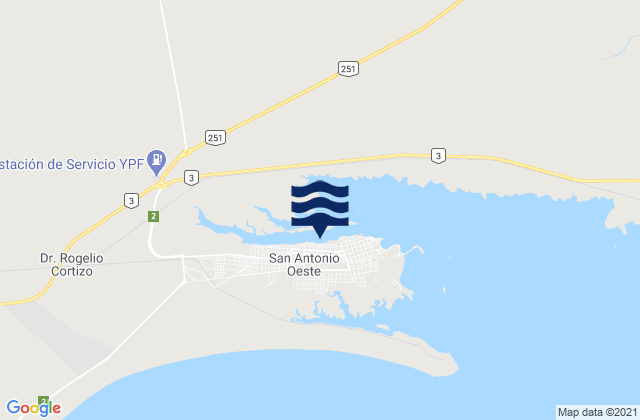 Mapa de mareas San Antonio Oeste, Argentina