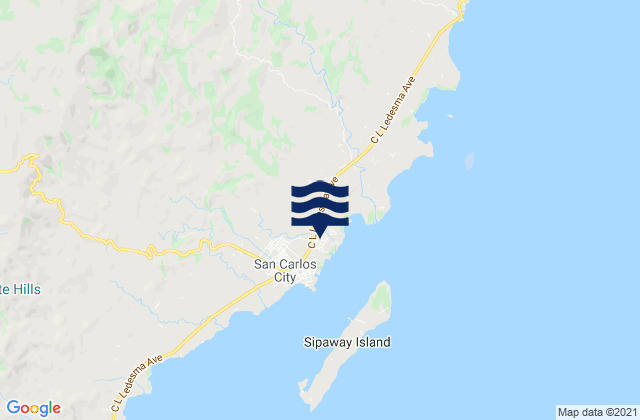 Mapa de mareas San Carlos City, Philippines